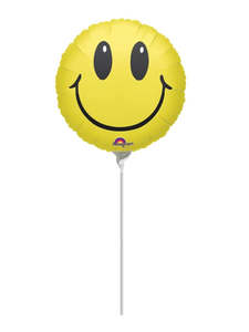 9" Foil SMILE Face Yellow #05510