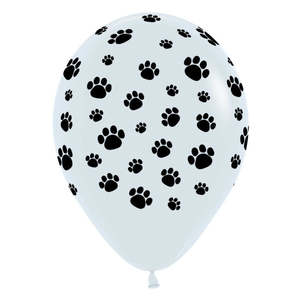 12"/30cm PAW Print Fashion White 25 bag #20005870