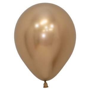 12cm Sempertex Latex: 12cm / 5" Round Reflex GOLD Sempertex Plain Latex #20014169 - Pack of 50