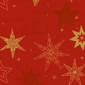 Napkins Plain Printed: Dunisoft Napkins 4 ply CHRISTMAS Star Red & Gold pack of 40 #APDU390180