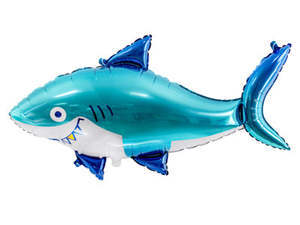 Sharks: Foil Balloon Shark 102 x 62cm #FS2669