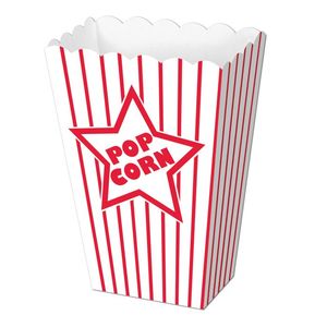 Inflatables: Paper POPCORN Boxes 8 per pack #57450