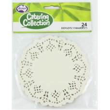 Paper DOYLEY/Doilies WHITE 4.5" P24 #AP372508