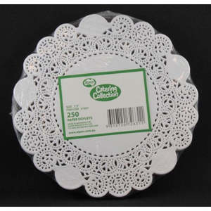 Paper DOYLEY/Doilies WHITE 7.5"/193mm P250 #AP372631-250