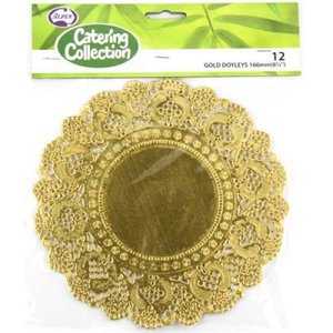 Paper DOYLEY/Doilies GOLD 6.5"/166mm P12 #AP372541