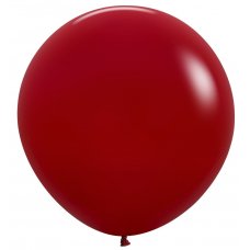 60cm Latex Round Plain Fashion IMPERIAL RED Sempertex #20017836 - Pack of 10
