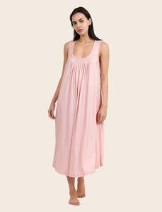 Kate Modal Soft Pleat Front Maxi Nightie