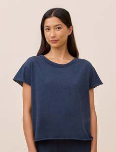 Cotton Sleepwear: Jada Organic Cotton Knit Boxy Tee