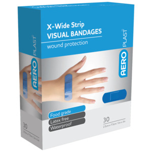 All Refills: Blue Detectable Plasters  7.5 cm x 2.5 cm x50 - for commercial kitchens