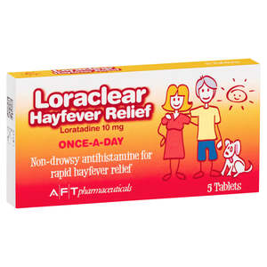 Family Refill: Loratadine 10mg tablets (non-drowsy antihistamine) x5 Tablets