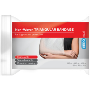 Single Items: Non-Woven Triangular Bandage 110 x 110 x 155cm