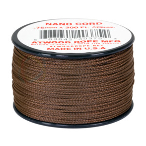 Atwood Nano Cord - 0.75mm Brown - USA Made