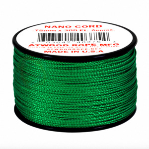Atwood Nano Cord - 0.75mm 300ft Green - USA Made
