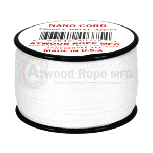 Atwood Nano Cord - 0.75mm 300ft White - USA Made