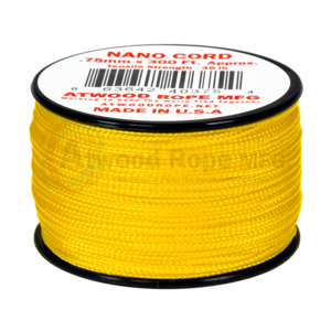 Atwood Nano Cord - Yellow - 0.75mm 300ft - USA Made