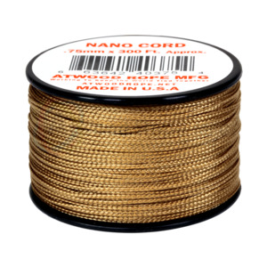 Atwood Nano Cord - 0.75mm 300ft Tan - USA Made