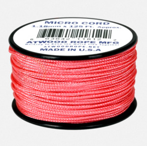 Atwood Micro Cord - Pink  - 1.18mm - USA Made