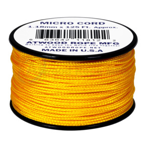Atwood Micro Cord - Yellow - 1.18mm - USA Made