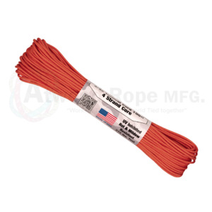 Atwood Paracord 275 - Burnt Orange - 2.4mm 4 Strand