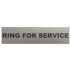 Signs: Ring for Service Sign