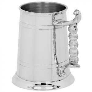 Tankards: British Pewter Tankard Rope Handled - Add Engraving