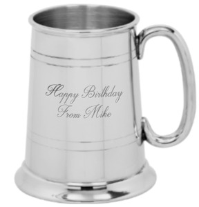 Tankards: British Pewter Tankard Lined 1Pint