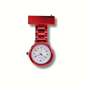 Nurses Watches: Red Anodised Nurse Watch