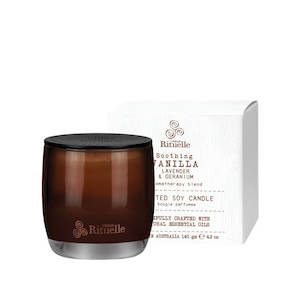 Urban Rituelle Vanilla Lavender & Geranium Scented Soy Candle - 140gm