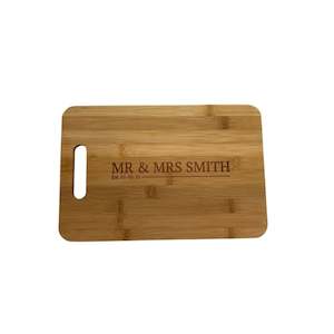 Rectangular Bamboo Chopping Board - Add Engravin