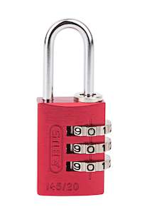 20mm Aluminium Combination Red ABUS Padlock