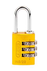 20mm Aluminium Combination Yellow ABUS Padlock