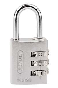 30mm Aluminium Combination Silver ABUS Padlock