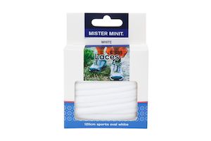 120cm Sports Oval White Laces