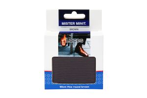 Shoe Laces: 90cm Fine Round Brown Laces