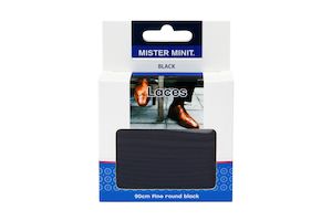 90cm Fine Round Black Laces