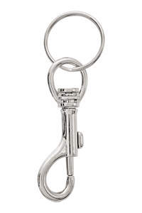 Keyring Utility: Jeans Clasp Key Ring Accessory Chrome