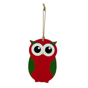 Keepsakes: Owl Wooden Christmas Keepsake