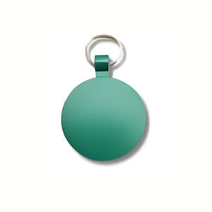 Green Circle Pet Tag - Powder Coated