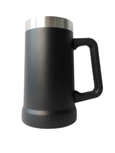 Engravable Christmas Gifts Under 50: 700ml Black Insulated Beer Mug