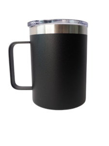 12oz Black Insulated Travel Mug