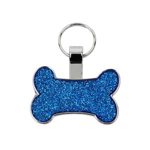 Glitter Bone Pet Tags