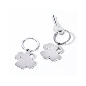 Keyrings: Best Friend Clovers With Swarovski Crystals Keyring