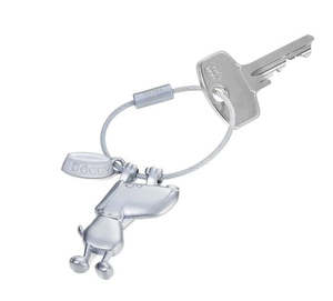 Home And Bar: Troika Doggy with Dog and Bowl Charms Keyring Accessory