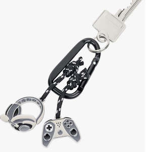 Keyrings: TROIKA GAMING CARABINER HEADSET & CONTROL CHARMS KEYRING ACCESSORY