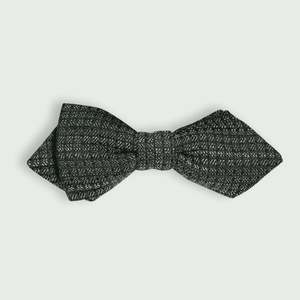 Parisian Crafted Ties Bows Ties: Charcoal and Grey Micro Squares Bow Tie