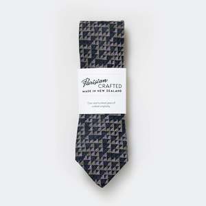 Sage, Pink and Charcoal Geometric Tie