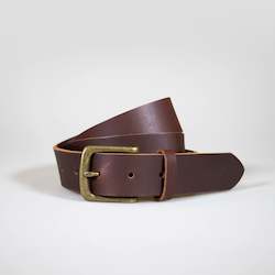 Belts: Everyday Classic Leather Belt - Brown