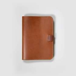 Wallets Leather Goods: Leather Notebook - Tan