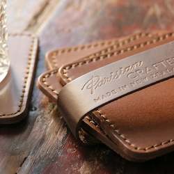 Wallets Leather Goods: Stitched Leather Coaster Set