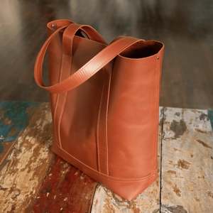 Leather Bags And Totes: Tan Leather Everyday Tote Bag